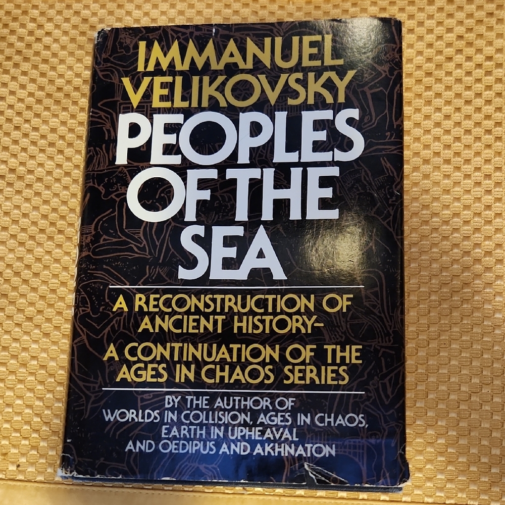 Peoples of the Sea by Immanuel Velikovsky First Edition From 1977 Dust Jacket